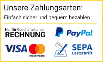 Unsere Zahlungsarten